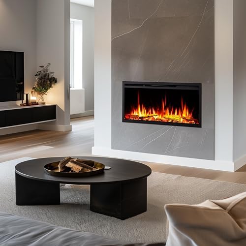 Legend Flame 40 W Electric Fireplace Insert with Smart Controls