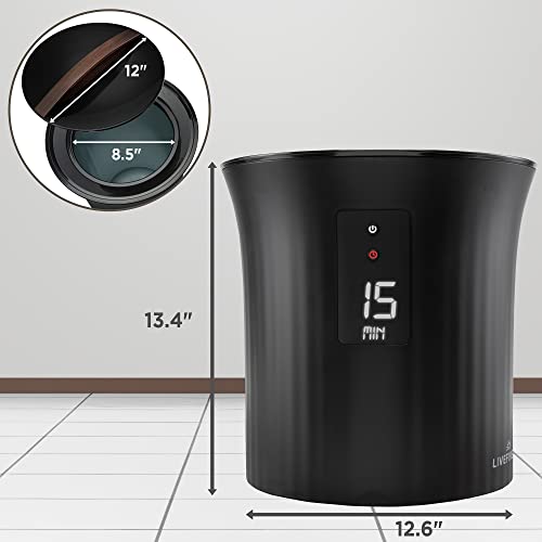 Live Fine Towel Warmer with LED Timer and Auto Shut-Off