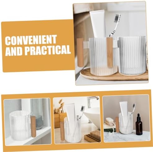 ULTECHNOVO 4Pcs Reusable Toothbrush Holder Cups