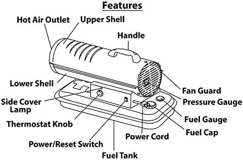 Master MH-80T-KFA 80000 BTU Kerosene Heater with Thermostat