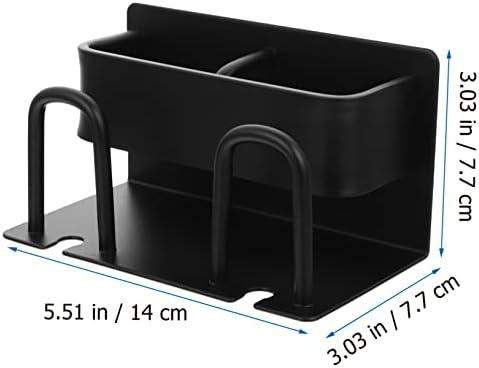 Wall Mounted Aluminum Toothbrush Holder with Cup Holder