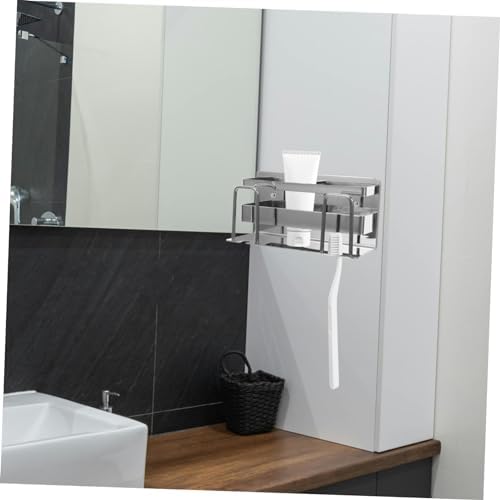 Hoement Metal Toothbrush Holder Wall Mount No Drill