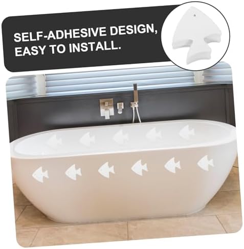 12pcs Fish Shape Non-Slip Bath Tub Stickers Decals