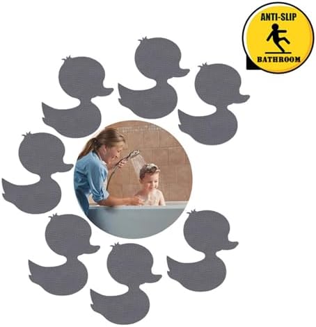 12pcs Anti-Slip Duck Mats for Bathtub and Bathroom Use
