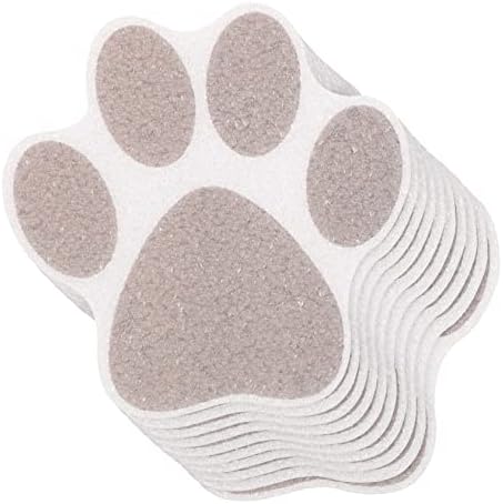 ABOOFAN 10Pcs Non-Slip Dog Paw Bathtub Stickers