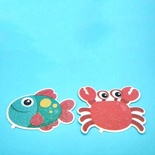Cabilock 5pcs Bathtub Stickers Non-Slip Puzzle