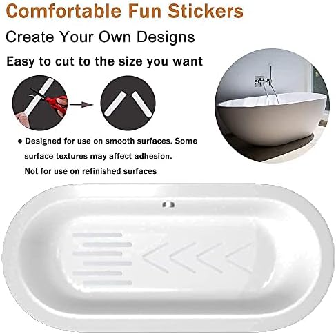V-TOP 2 Pack Tub Stopper with 30 Non Slip Stickers