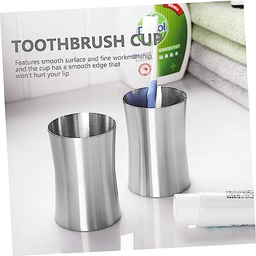 VICASKY Multi-Use Stainless Steel Toothbrush Cup