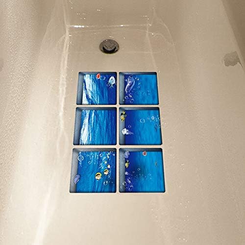 AILEGOU 3D Non-Slip Bathtub Stickers with Fishes