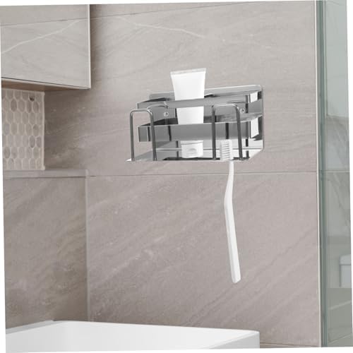 Hoement Metal Toothbrush Holder Wall Mount No Drill