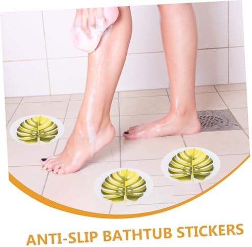 ULTECHNOVO Leaf Shape Non-Slip Bathtub Stickers