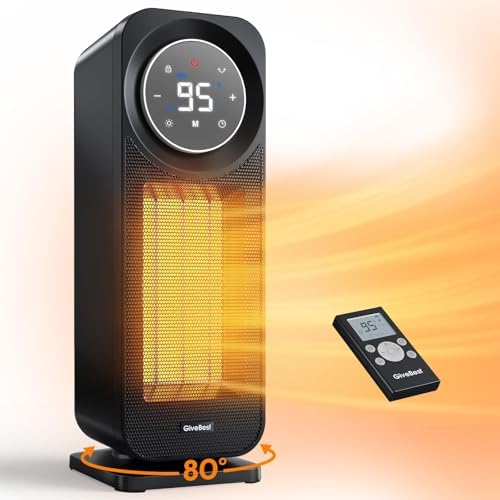 GiveBest Touch Panel Space Heater 1500W with Remote