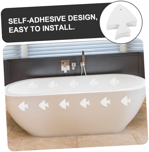 Ciieeo 12pcs Fish Style Bathtub Stickers