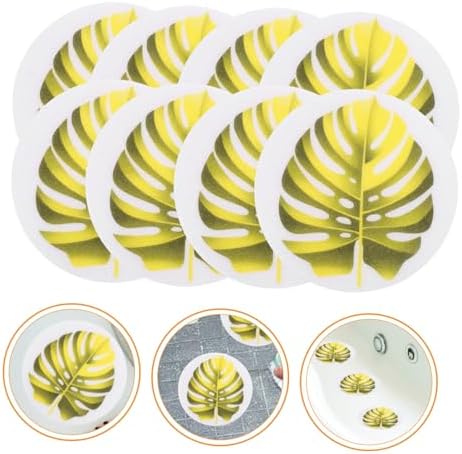 FOYTOKI Leaf Design Bathtub Skid Decals Set