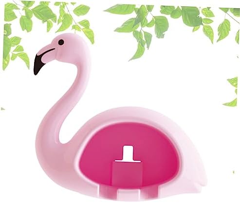 Garneck Wall Toothbrush Holder with Flamingo Design