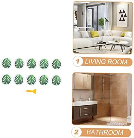 Ciieeo Leaf Design Anti-Skid Bath Decals