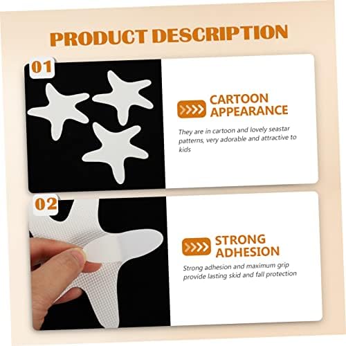 BESTOYARD 100 Pcs Non-Slip Bathroom Stickers for Bathtub Safety