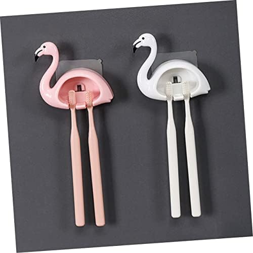 Homoyoyo Pink Flamingo Electric Toothbrush Wall Mount Holder 1