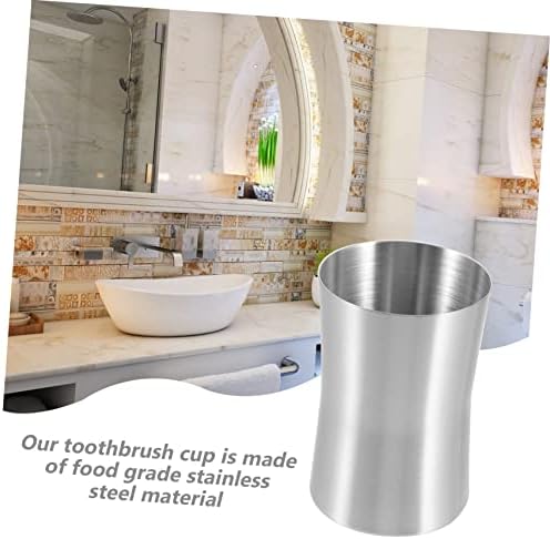 STOBAZA Compact Stainless Steel Toothbrush Holder
