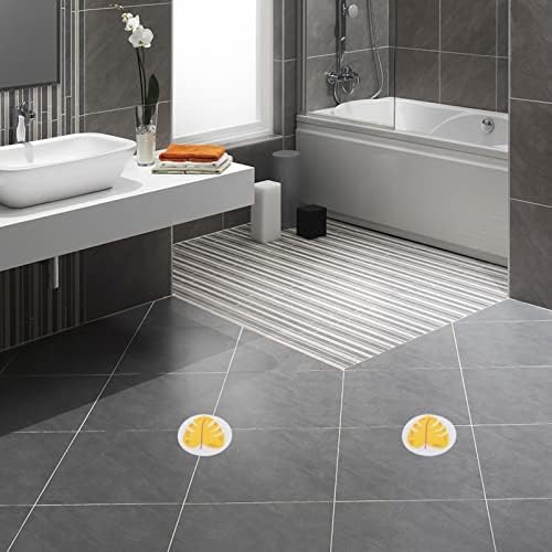Yellow Leaf Non-Slip Bathtub Stickers 8 Pack