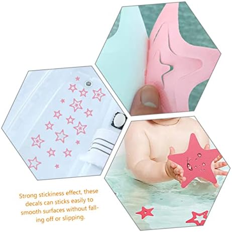 BUGUUYO 12pcs Star Shape Non Slip Bath Stickers for Safety