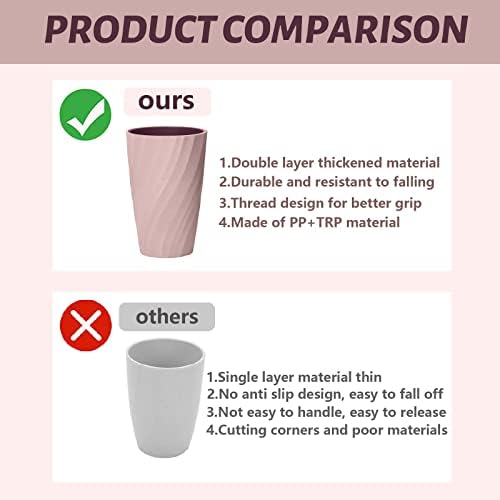 Unbreakable Bathroom Tumbler Cup - Pink