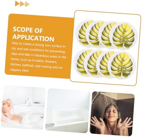 ULTECHNOVO Leaf Shape Non-Slip Bathtub Stickers