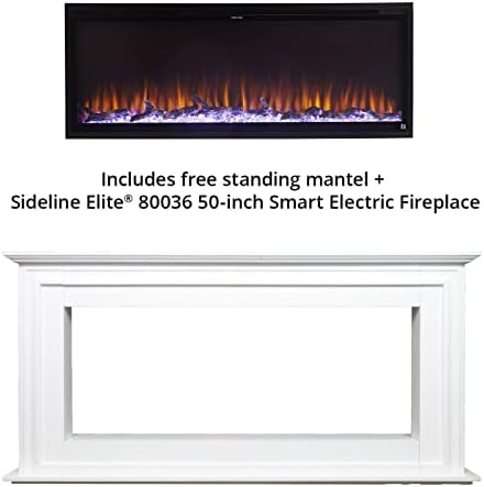 Touchstone Sideline Elite 50 Smart Electric Fireplace with Mantel 1