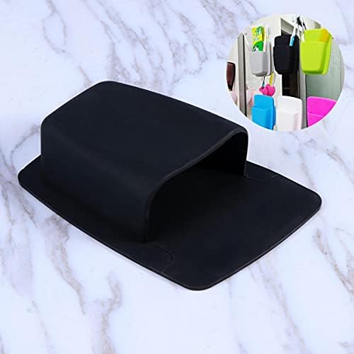 UTHCLO Silicone Razor Holder Bathroom Organizer Wall Mounted Storage Black