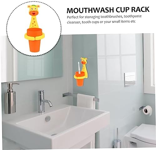 MAGICLULU No-Punching Toothbrush Cup with Holder