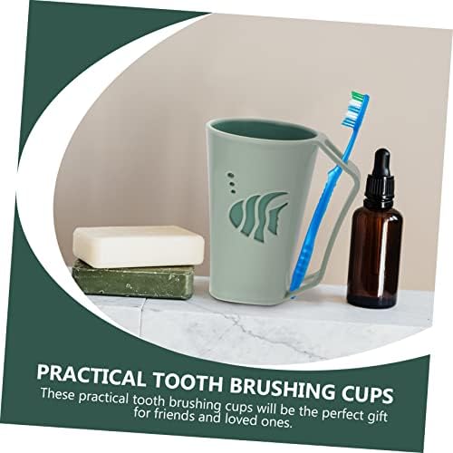 Hemoton Reusable Toothbrush Holder Cups for Kids and Adults