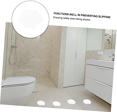 LIFKOME 12pcs Sea Shell Bath Tub Anti-Slip Stickers for Bathroom Safety