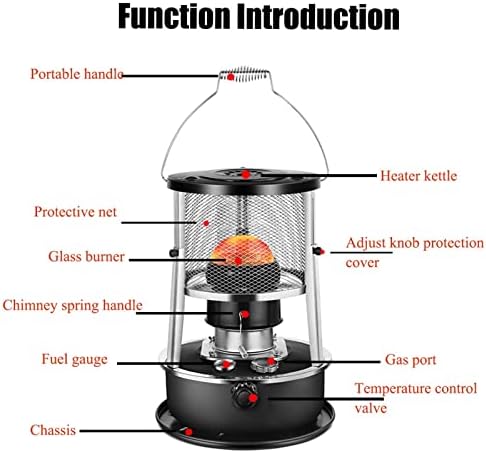 DuANgu 46L Kerosene Heater - Indoor Outdoor Portable with Stove Bag