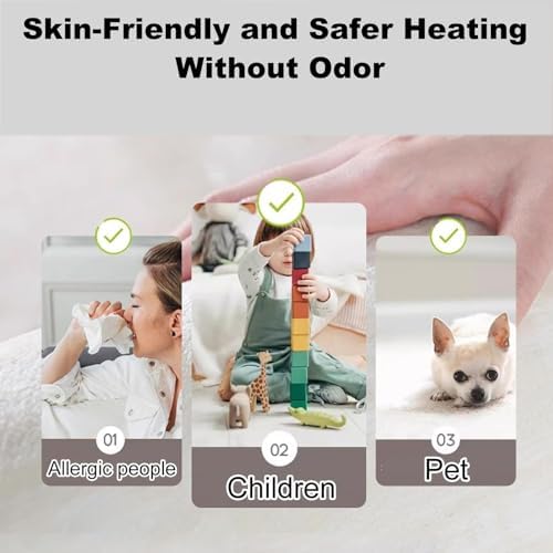 Smart Space Heater with Graphene Floor Heating Mat - 150x180cm