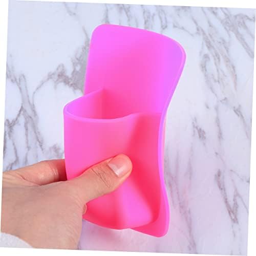 Yardenfun Silicone Toothbrush Holder Wall Mounted Pink