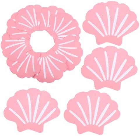 BESTYASH 12Pcs Shell Shaped Non-Slip Bath Stickers