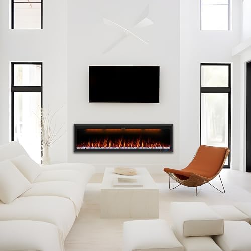 Benrocks 48 Smart WiFi Electric Fireplace Insert