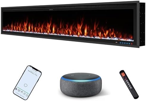 Benrocks 48 Smart WiFi Electric Fireplace Insert