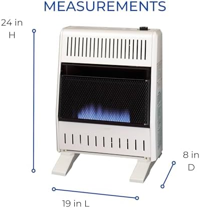 ProCom ML200TBA-B Ventless Propane Blue Flame Space Heater 1