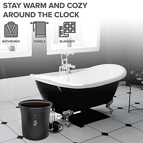 Live Fine Towel Warmer with LED Timer and Auto Shut-Off