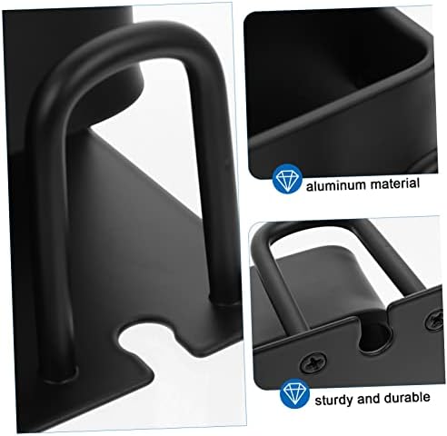 Wall Mounted Aluminum Toothbrush Holder with Cup Holder