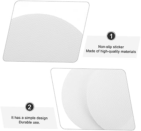 20pcs Round Transparent Non-Slip Bath Stickers