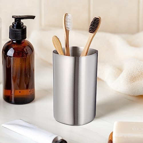 DOITOOL Toothbrush Holder - 1Pc Stainless Steel Water Cup