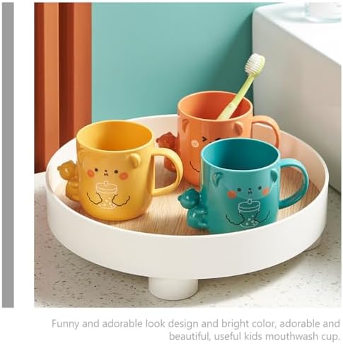 ULTECHNOVO 2 Pcs Kids Cartoon Toothbrush Cup