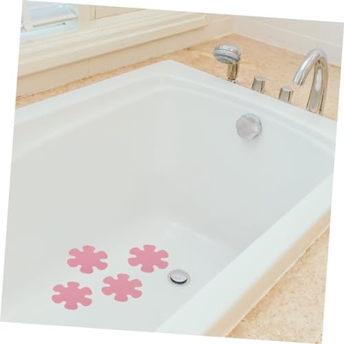 PRETYZOOM 20pcs Flower Shape Non-Slip Bathtub Decals