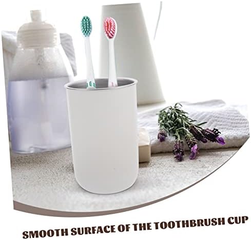 Healifty 2pcs Stainless Steel Toothbrush Cup for Boys and Girls