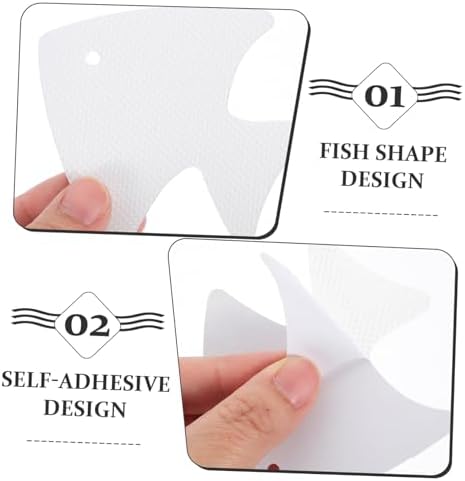Ciieeo 12pcs Fish Style Bathtub Stickers