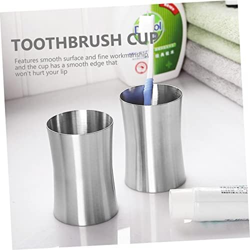 Yardenfun Modern Stainless Steel Toothbrush Cup