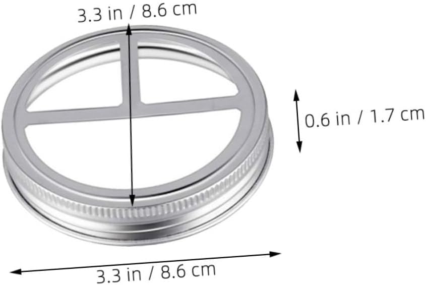 BUGUUYO 5Pcs Wide Mouth Jar Toothbrush Holder Lid