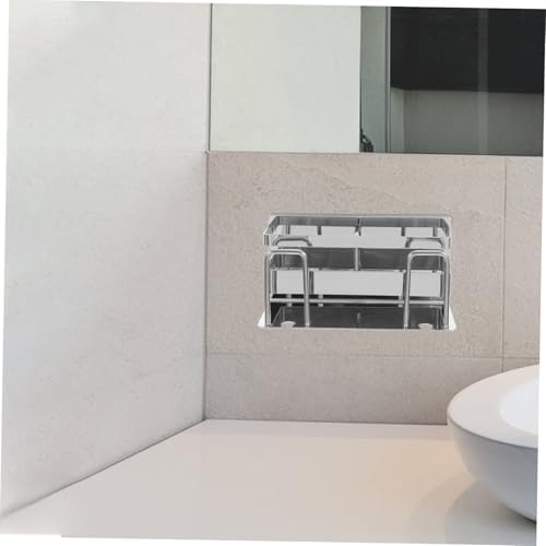 SHOWERORO Wall Mount Toothbrush Holder Stand